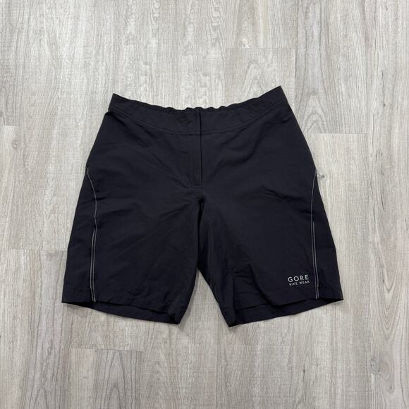 Gore Bike Wear Shorts Men Large Black 9" Inseam Cycling Nylon Training Running - Picture 1 of 10